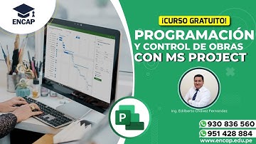 CURSO: PROGRAMACIÓN Y CONTROL DE OBRAS CON MS PROJECT 2025