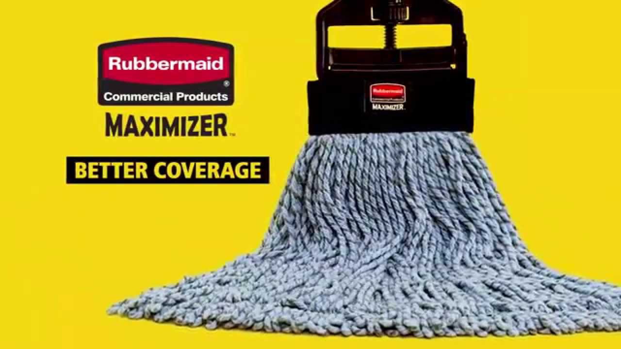 Rubbermaid Commercial Maximizer 24 Dust Mop Kit with Scraper & Mop Pad  Included