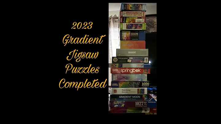 2023 Gradient Jigsaw Puzzles #jigsawpuzzle