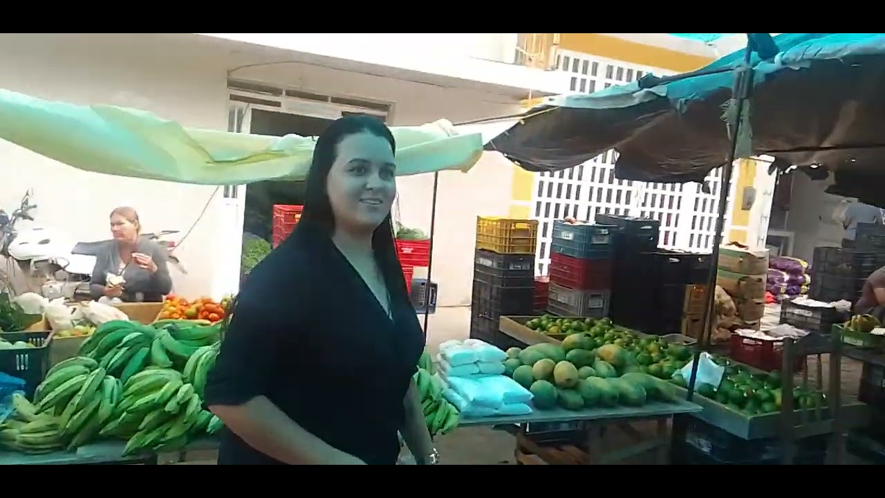 visita mostrando a feira livre na cidade de Tavares PB