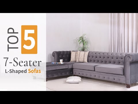 L-Shaped Sofas:  2023 Top Five 7-Seater L Shaped Sofa Set Designs by Wooden Street