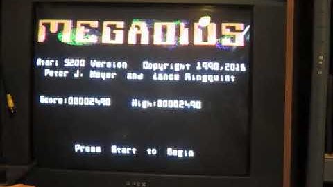 Atari 5200 Megaoids Preview: Music Version