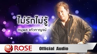 ไม่รักไม่รู้ - ดนุพล แก้วกาญจน์ (Official Audio)