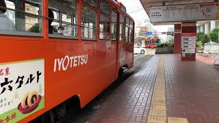 伊予鉄道 いよてつ 松山駅にて 松山市駅行き