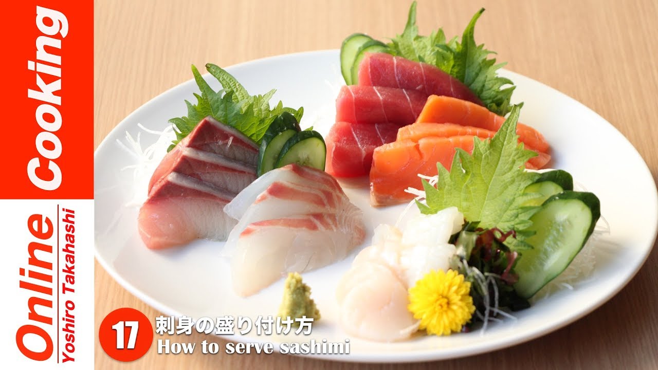 刺身の盛り付け方 100均の器にスーパーの刺身を豪華に盛る 17 How To Serve Sashimi Youtube