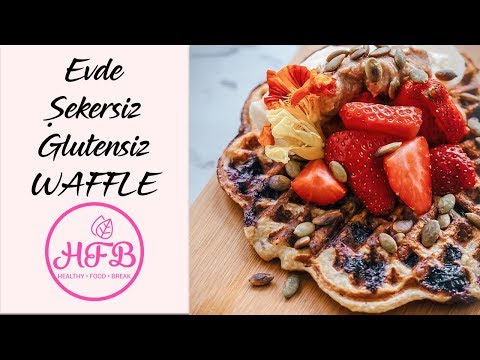 Şekersiz Glutensiz Waffle Tarifi l HealthyFoodBreak