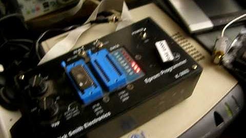 EPROM programmer in action