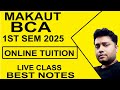 MAKAUT BCA 1st Semester online tuition 2025 | BCA tuition in west bengal