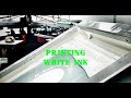 How to screen print with white ink.