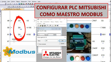 PLC Mitsubishi como Maestro Modbus RTU (configuracion, lectura y escritura a esclavo)