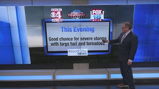 Tornado watch until 10pm Tuesday - full update here