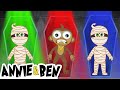 Halloween | Scared Baby Monkey trapped with Mummy! Adventure Of The Spooky Mummy by Annie and Ben