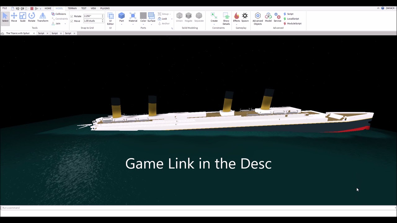 My Roblox Titanic Sinks In 1 Minute Check Out My Roblox Game Link - my roblox titanic sinks in 1 minute check out my roblox game link in desc