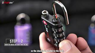 Learn How To Set, Reset, And Use Your Forge Ox Edge 431B Tsa-Approved Lock.