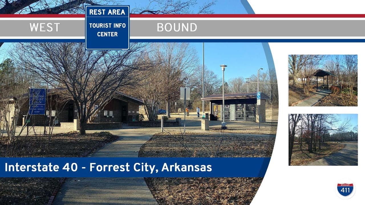 Rest Areas Arkansas Interstate 40 West Forrest City Rest Area