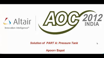AOC: India 2012 Contest model solution (Pressure Tank)