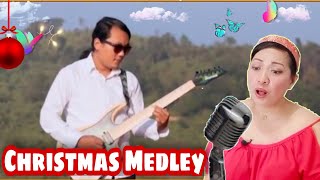 CHRISTMAS MEDLEY by TRADY SHIRA || INSTRUMENTAL || I SING || GARO HILLS  || FILIPINA REACTION