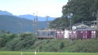 [JR貨物] 4093レ EF510-502 奥羽本線 東能代〜鶴形 2014 0816