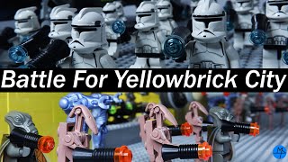 Battle For Yellowbrick City (Lego Star Wars: Clone Wars Battle Stop-Motion) 4K