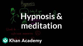 Hypnosis and meditation | Processing the Environment | MCAT | Khan Academy