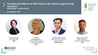 Translating evidence of MSD impact into better programming decisions