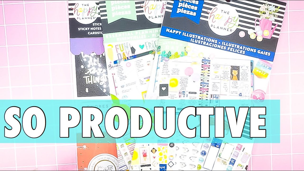 NEW RELEASE HAPPY PLANNER STICKERS | HAPPY ILLUSTRATIONS + ESSENTIAL PLANNING + HOUSEHOLD