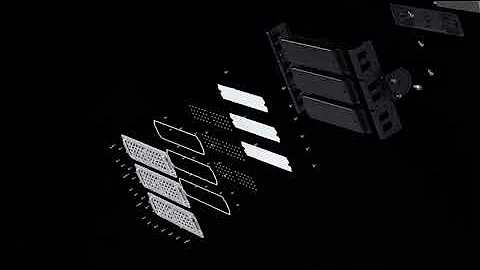 300W LED Stadium Flood Lights Hard Wire Equivalent 80000LM Super Bright LED Arena Lights