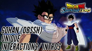 Gohan (DBSSH) + Beast Extra Unique Interactions/ Intros - Dragon Ball Sparking Zero