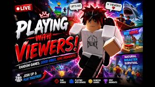 🔴 LIVE! PLAYING WITH VIEWERS! 😱 | RANDOM ROBLOX GAMES 🎮🔥