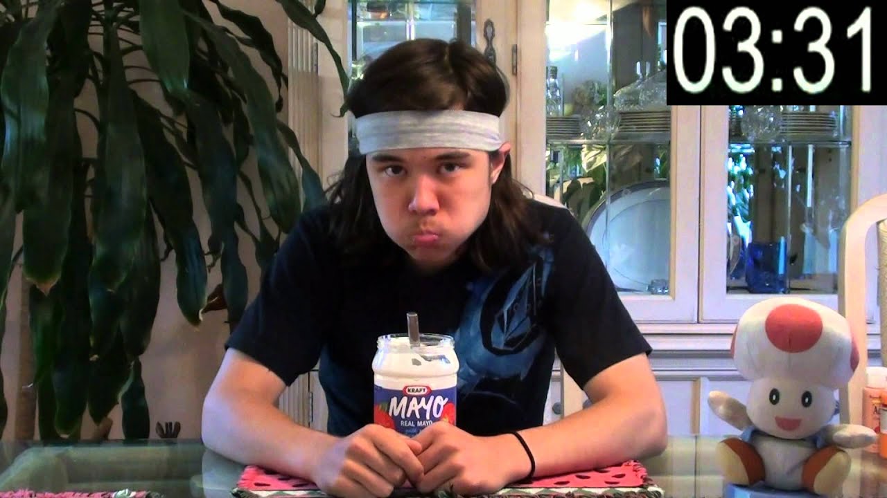Eating Mayonnaise for Subscribers - YouTube