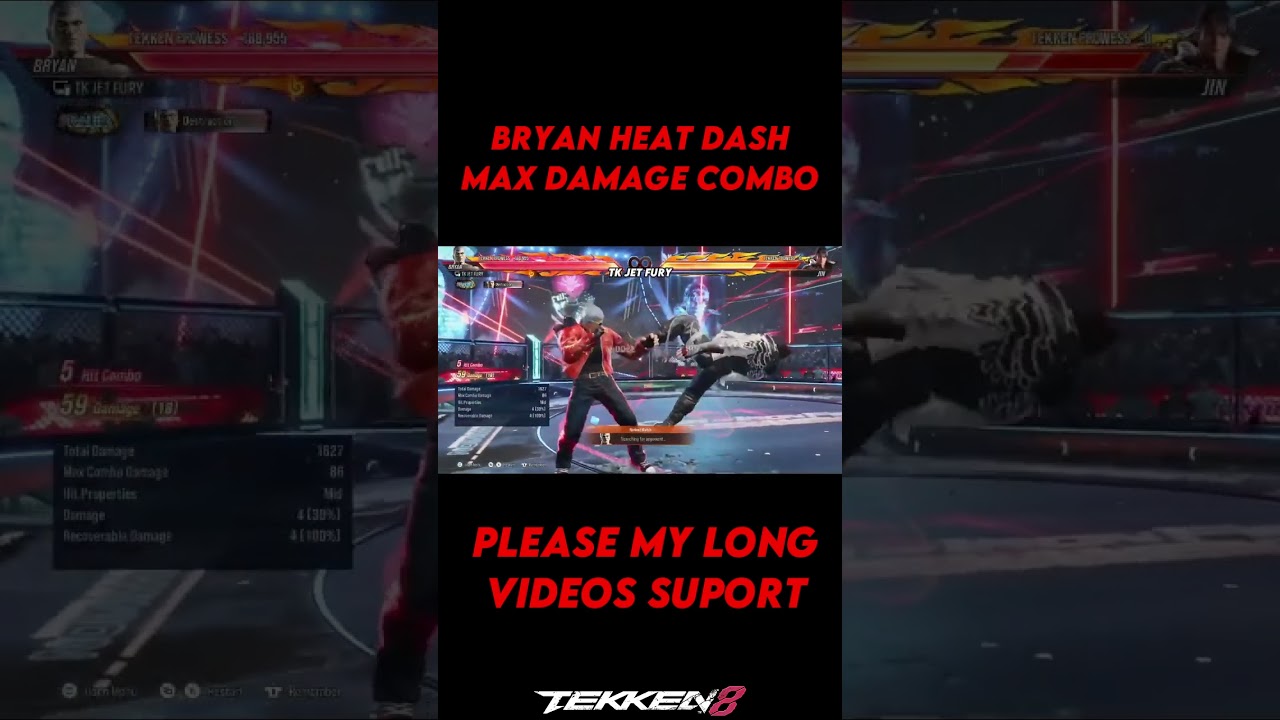 Bryan Heat Dash Max Damage Combo