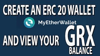 How to Create an ERC20 Wallet and view your GRX Balance screenshot 3