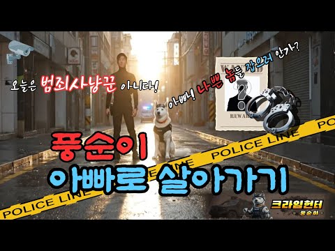 범죄사냥꾼이 어느날 갑자기 '풍순이 아빠'로 불리고 있네요!!