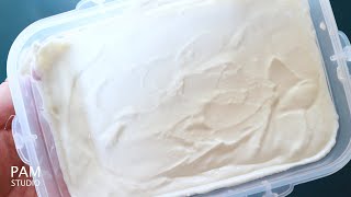 ครีมชีสทำเอง ใช้วัตถุดิบเพียง 2 อย่าง ประหยัดเงิน ใช้เวลาไม่นาน Homemade Cream Cheese | Pam Studio