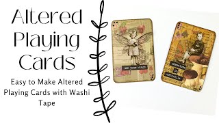 Easy Altered Playing Cards #craspire #craftwithme #alteredplayingcards
