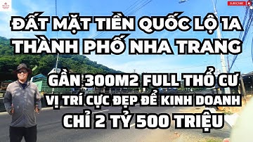 BÁN ĐẤT MẶT TIỀN QUỐC LỘ 1A VĨNH PHƯƠNG NHA TRANG | TRẦN ANH THI BĐS.