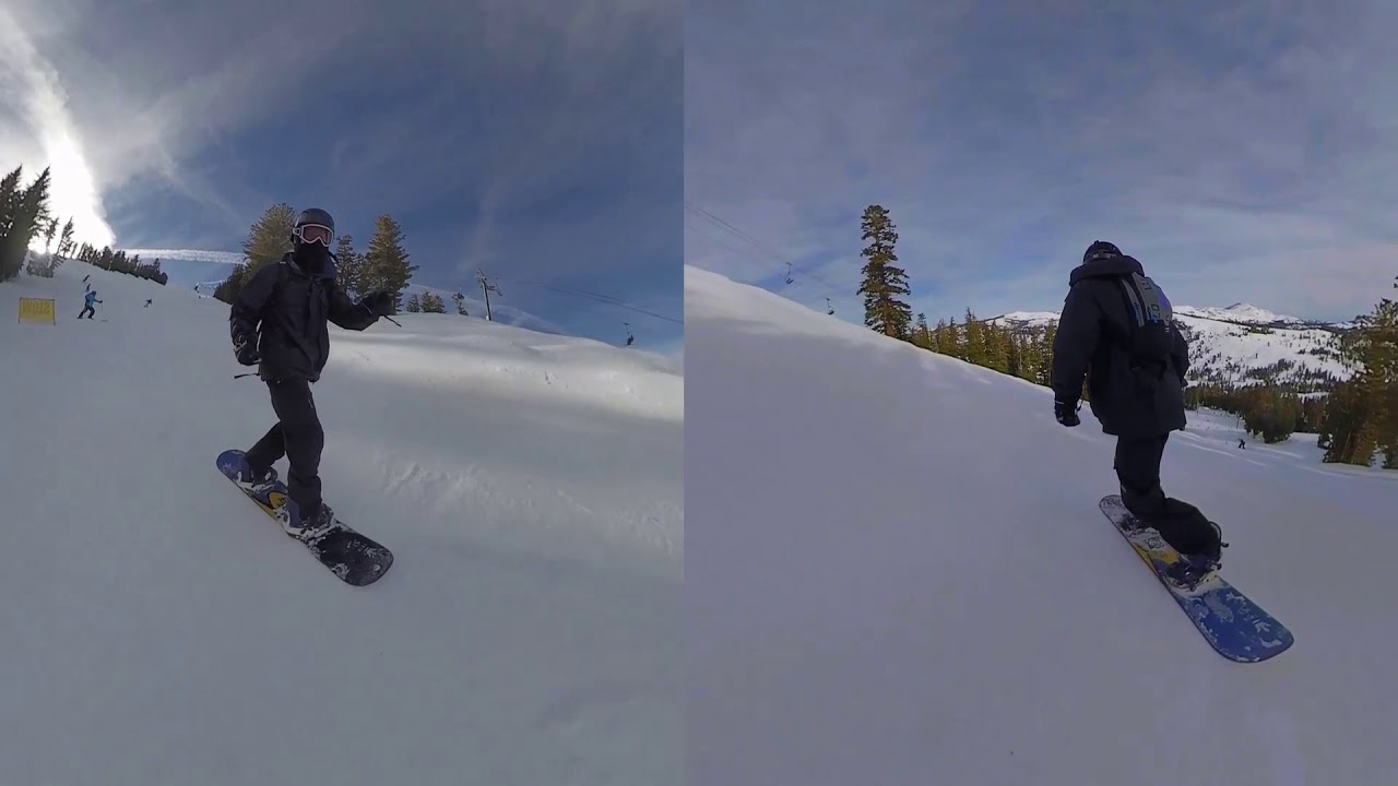 Snowboarding a Black Diamond Run at Kirkwood YouTube