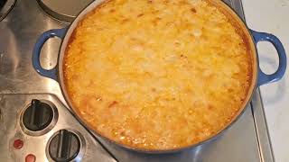 Creamy Garlic Butter Shrimp and Scallop Rice Bake