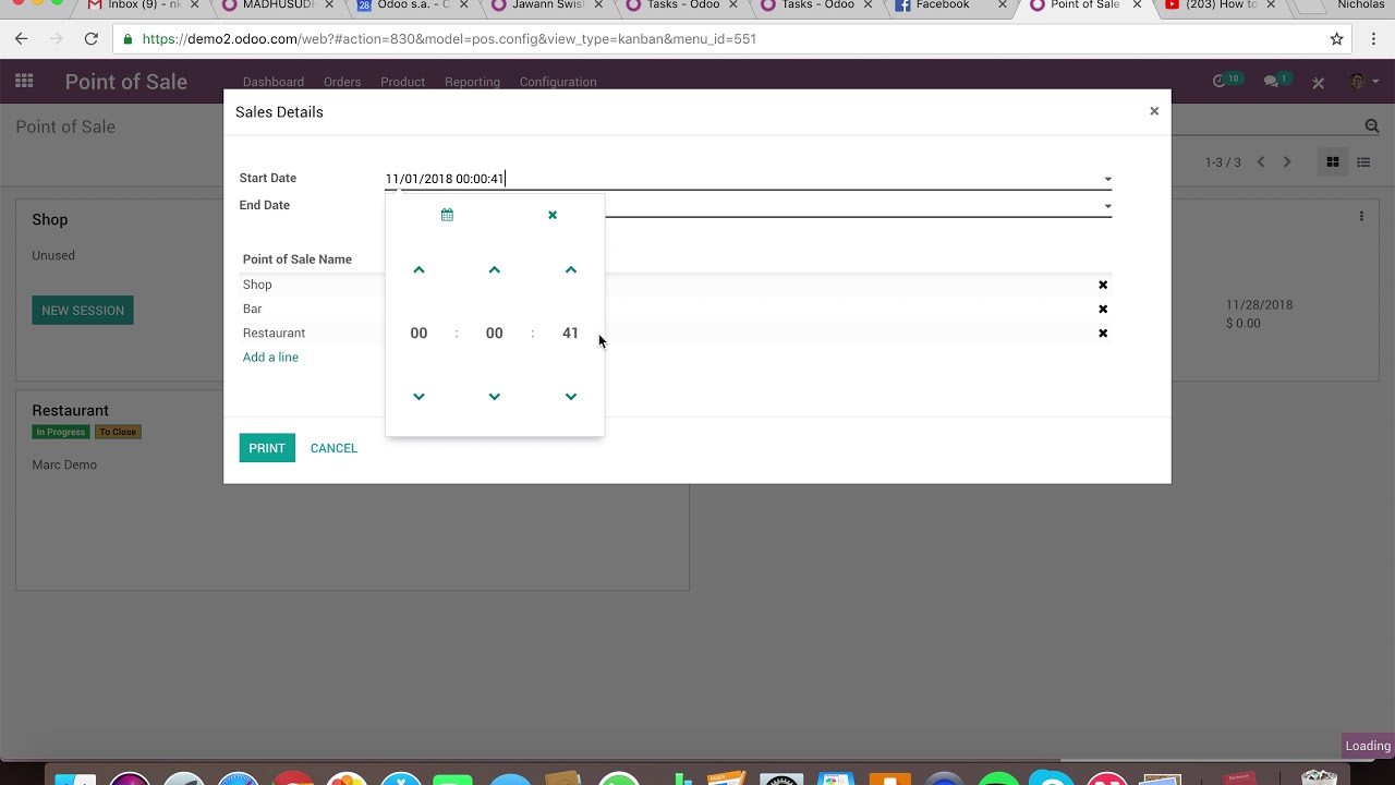 Odoo V12 - Z Report (PoS) - YouTube