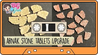 Lost Ruins Of Arnak Board Game Upgrade Part One - Upgrading The Stone Tablet Pieces