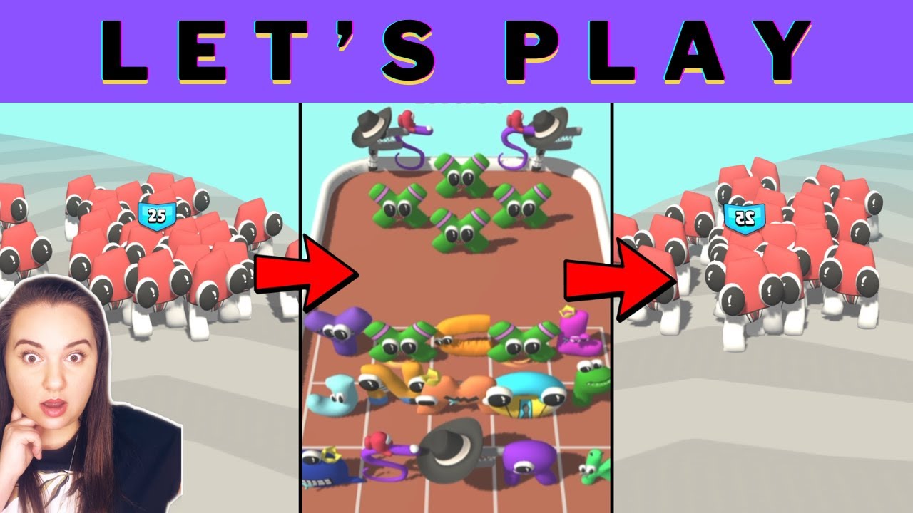 Let's play Alphabet Merge Run Level THE FINAL Levels 49-51 {NEW Versions}