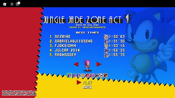Classic Sonic Simulator Custom Level: Jungle Jade Zone Act 1