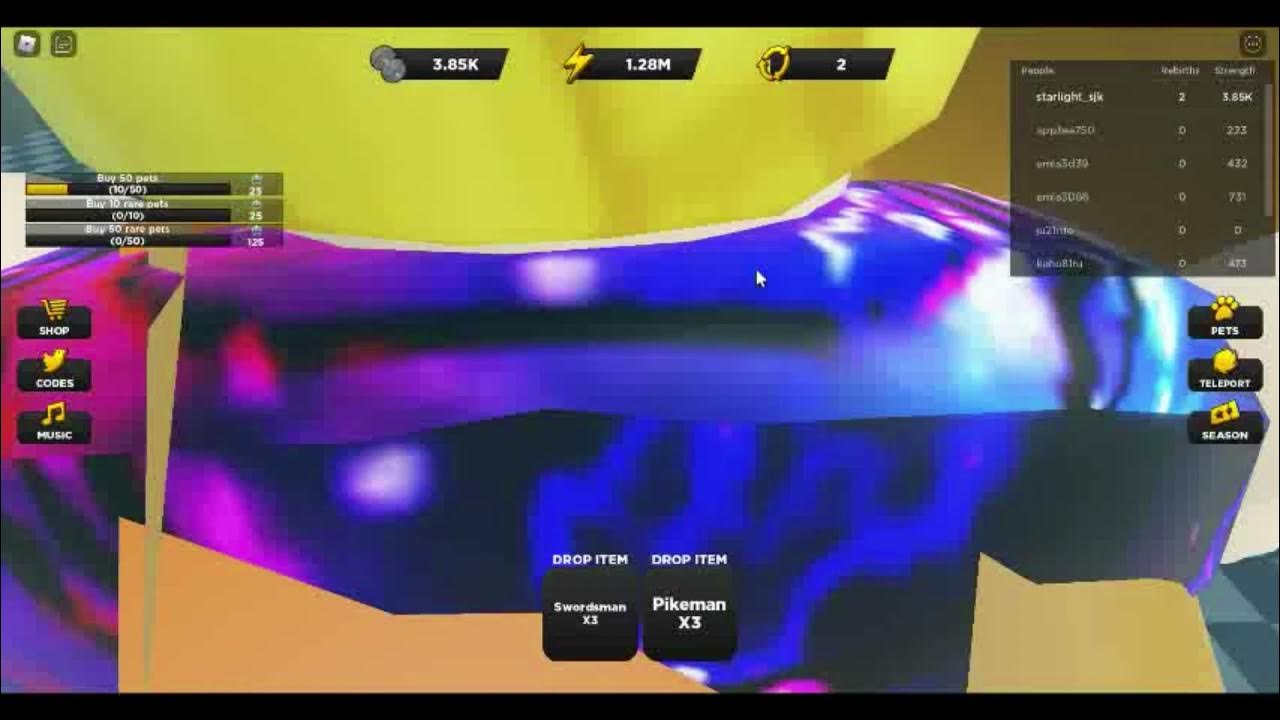 strongman simulator how to gain pet YouTube