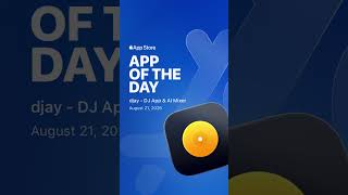 A huge honor for 𝗱𝗷𝗮𝘆 to be selected as App of the Day on the #AppStore 🎉 #OnTheAppStore #djay
