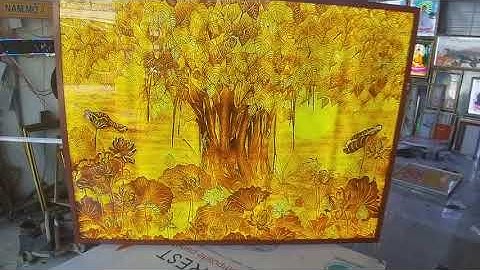 Tranh trúc chỉ đèn LED thờ cúng - Quảng cáo Thành Tín 0902603113