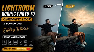 Raw to cinematic professional photo editing in Lightroom mobile 📱|| Dramatic Sky blue Tutorial ❤️