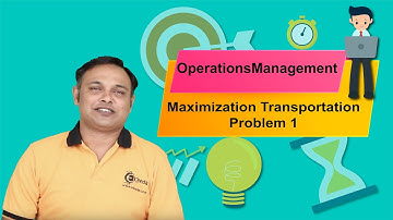 Maximization Transportation Problem 1 - Operations Management CMA Inter