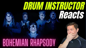 Reacting to Pentatonix Bohemian Rhapsody | Drum Teacher React Series