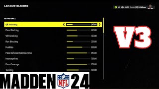 Madden 24 - V3 Realistic Franchise Gameplay Sliders (PS5)