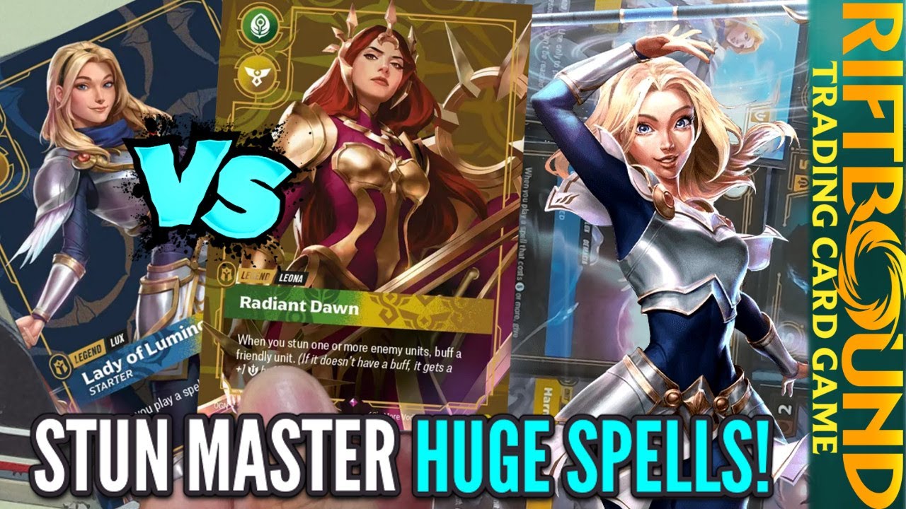 Riftbound TCG Duel – Lux Vs Leona (LoL TCG by Riot Games) - YouTube